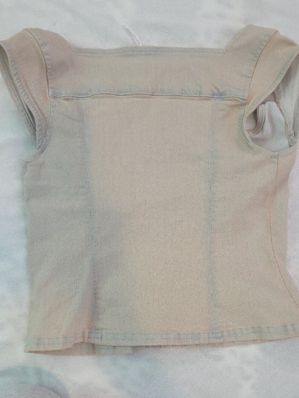 Free People Neutral Square-Neck Corset Top in Beige - Picture 5 of 5